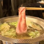 しゃぶしゃぶ・創作料理居酒屋 豚吟 - ・レタしゃぶ 香味豚ロース肉
