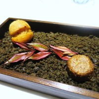 ラ ペ - セップ茸のサブレ
                  　豚のリエットのグジェール