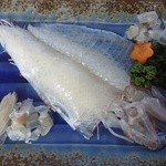 食事処マルタ活魚 - イカの活作り　4,000円くらい