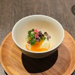 アロッサ - ストラッキーノチーズ AUS産オレンジのソース