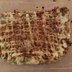 Kansai Fuu Okonomiyaki Kouhei - 豚玉ネギ焼。持ち帰った分♪