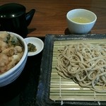 凪 - 海鮮かきあげ丼とお蕎麦のランチセット