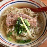 にいまそば - ちぢれなんこつそば中　850円