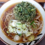 そば処 亀島 - 春菊そば