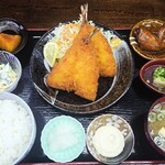 めし家 - 料理写真:アジフライ定食（1,300円）