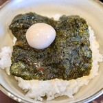 まんぷく家 - スープに浸した海苔とライス