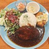 レストラン マカロニキッチン - ハンバーグ&チキン南蛮プレート1,400円♪