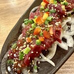 うまいもん酒場 一心 - 馬肉カルパッチョアップ