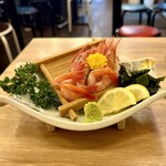 うまいもん酒場 一心 - 甘エビ5尾刺身