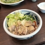 あんぷく - 豚しゃぶとレタスのゴマダレうどん