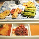四季の味ほり川 - ポン酢、韓国ダレ、ゴマダレ