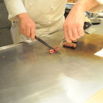 四季の味ほり川 - サーロインはミディアムレア、ミディアム、ウェルダンと３つに分けて焼いてくれました！