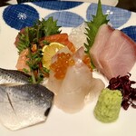 隠れ房 - お造り五種盛合せ
