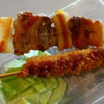 フーズショップナゴヤ - 串カツ130円/ねぎま180円