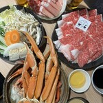 涮涮鍋 壽喜燒 螃蟹吃到飽 和牛與豬...然後是螃蟹 心齋橋站前店 - 
