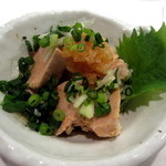 元祖立ち飲み屋 - 日替わりメニュー『あん肝ポン酢』￥280円