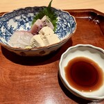 近又 - 向付（お造りとしないところがこだわり）