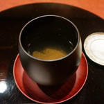 にくの匠 三芳 - 牛肉出汁のスープ(2014/9月撮影)