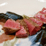 にくの匠 三芳 - 近江牛ランプステーキ(2014/9月撮影)