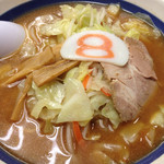 ８番らーめん - 野菜ラーメンの味噌味