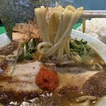 家系ラーメン 加藤商店 - 太麺を柔らかめで