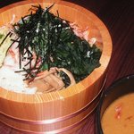 千代田ラーメン 手前みそ - 隠れ人気メニュー「桜海老つけ麺」麺は通常の1.5倍、トッピング盛り沢山で大満足