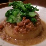 いなせや - ふき肉味噌大根