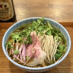 キッチン きらく - 三関せりの中華そば（醤油）¥1770