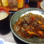 新橋　ごはん亭 - 野菜カレーとお味噌汁
