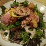 京鴨と下仁田ネギのサラダ風