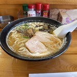 焼き鳥 どろぼう - 鶏白湯と魚介ラーメン　¥1100