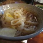 鳥幸 - 締めのうどんは鳥スープでいただきます。