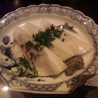 アシェット・ド・マコ - 締め鯖炙りの千枚漬巻