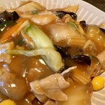 中国料理 堀内 - 餡かけ焼きそば