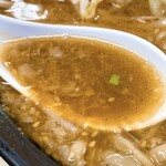 ラーメン二郎 - 味噌スープ