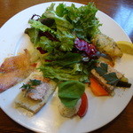 フォセッタ - 前菜6種盛合せ＋サラダ