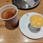 アンティコカフェ アルアビス - 洋梨のパンナコッタ¥380 ブレンドコーヒー¥470