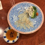 みよし - 特上ふぐ刺し一口喰い