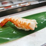 根室花まる - 手串し湯上げ海老 220円