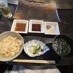 XEX TOKYO / 鉄板焼An - ガーリックライス、良かったです！