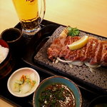 石焼ステーキ 贅 - サーロインステーキランチ200ｇ＆生ビール