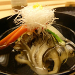 銀座 小十 - 椀盛り（帆立貝真薯）