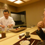 銀座 小十 - 一流の料理人同士の会話