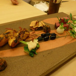 銀座 小十 - まながつおの味噌ゆうあん＆宮崎牛（尾崎牛）