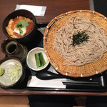 SOBA DINING 結月庵 - 蕎麦・ミニカツ丼セット＠906円（税込）