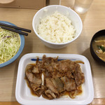 Matsuya - 豚バラ生姜焼き定食
