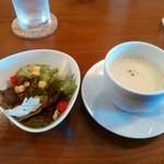 グリーティング - サラダとポタージュスープ