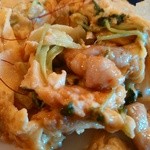 グリーティング - 鶏肉のオイスターソース炒め。オイスターソースとチリソースで味付けしてるそうです。