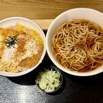 いろり庵きらく - 料理写真:カツ丼そばセット