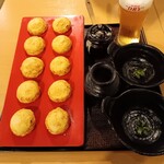 みつは - 明石焼き生ビールセット　1200円